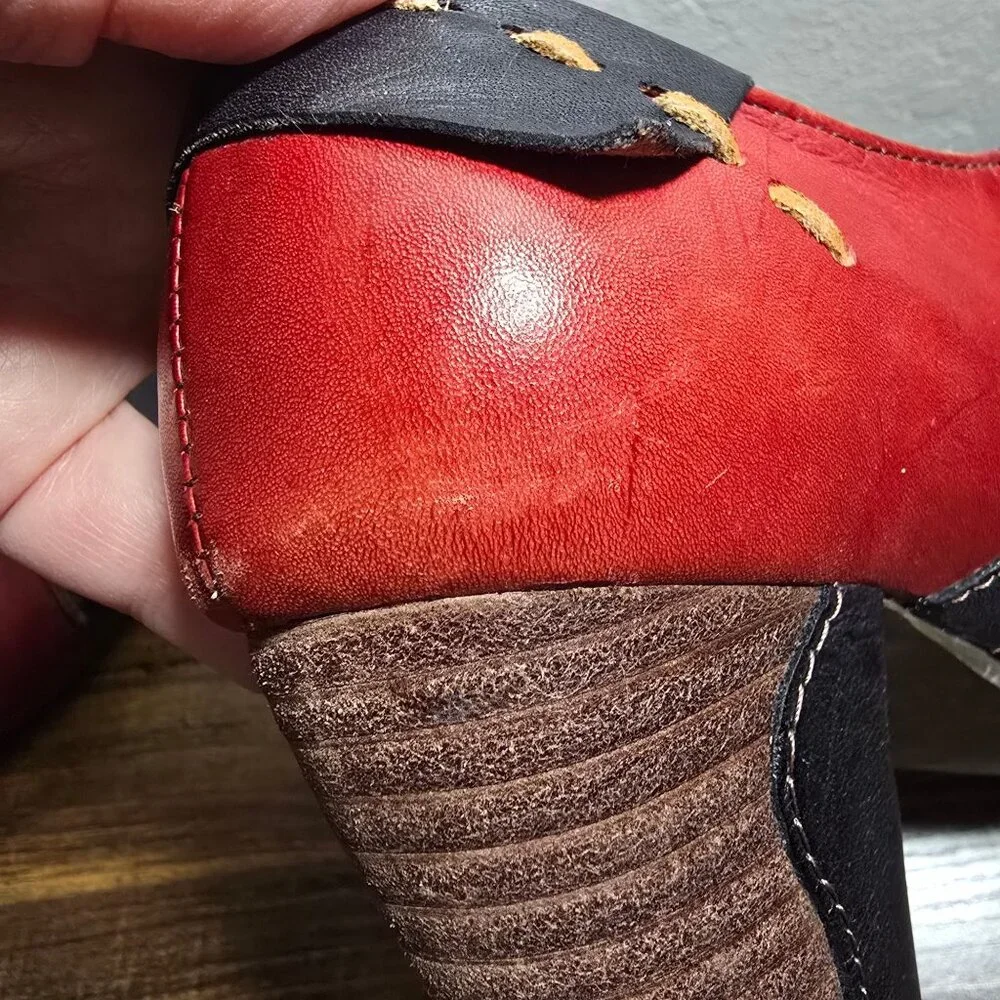 Spring Step L'Artiste Women's Leather Ankle Boots Bootie Size 5.6-6 BOHO - Picture 4 of 14